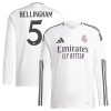 Officiële Voetbalshirt Real Madrid Bellingham 5 Thuis 2024-25 Lange Mouw - Heren